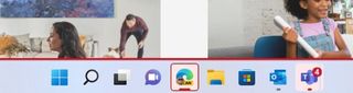 Taskbar share indicator