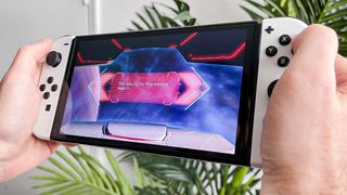 Nintendo switch oled handheld display