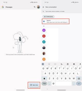 How to use Gemini in Google Messages