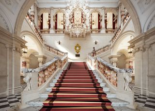 majestic staircase at OWO, the Old War Office, in London