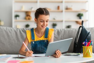 Child with a tablet