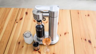 Breville the InFizz Fusion sparkling beverage maker in Brushed Steel