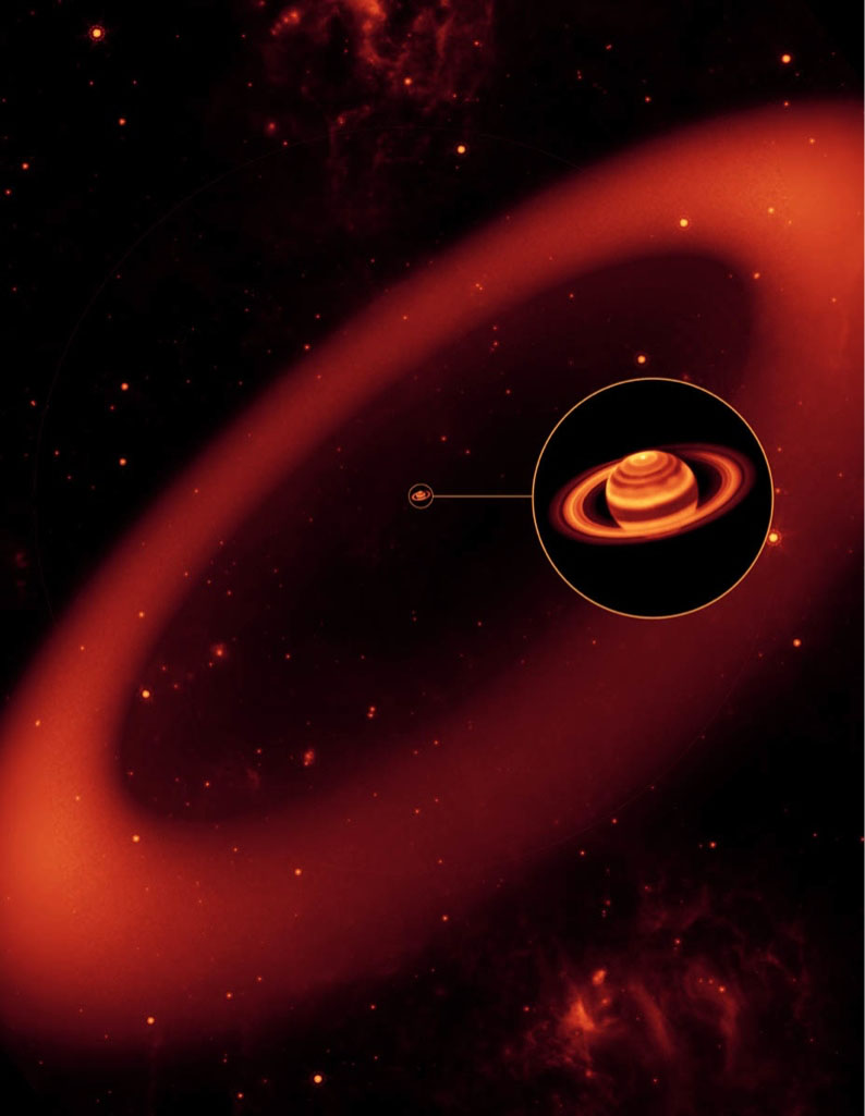 Saturn&#039;s Phoebe Ring in Infrared Light