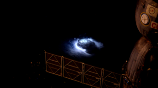 In 2015, astronaut Andreas Mogensen snapped this photo of a thunderstorm from the International Space Station.