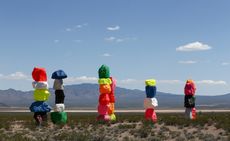 Seven Magic Mountains' installation