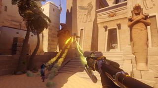 Overwatch 2 Mercy healing Pharah