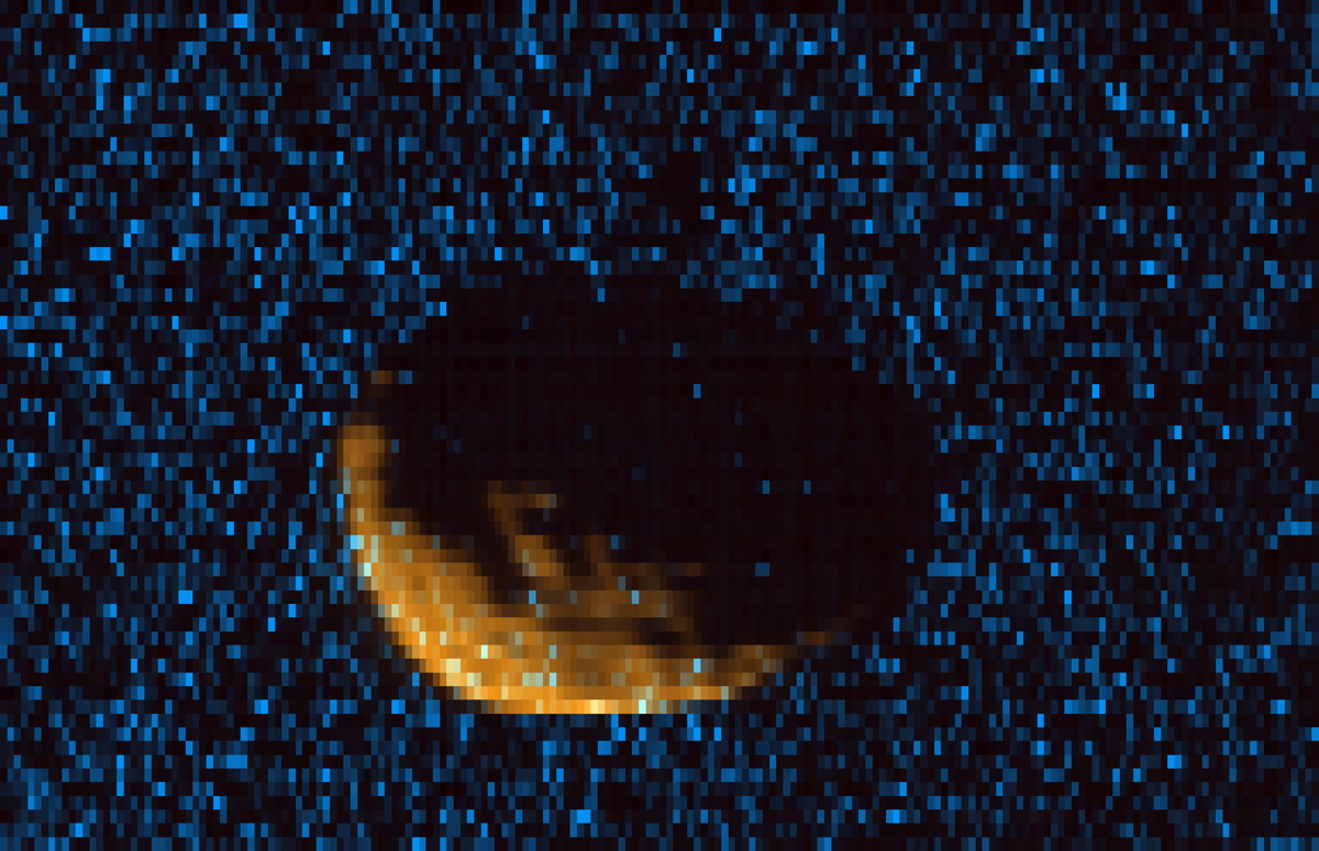 Ultraviolet Image of Mars&#039; Moon Phobos 