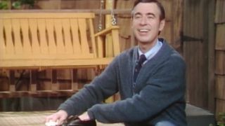 Fred Rogers on Mister Rogers' Neighborhood.