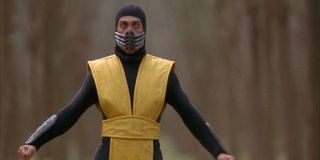 Scorpion prepares to fight in Mortal Kombat