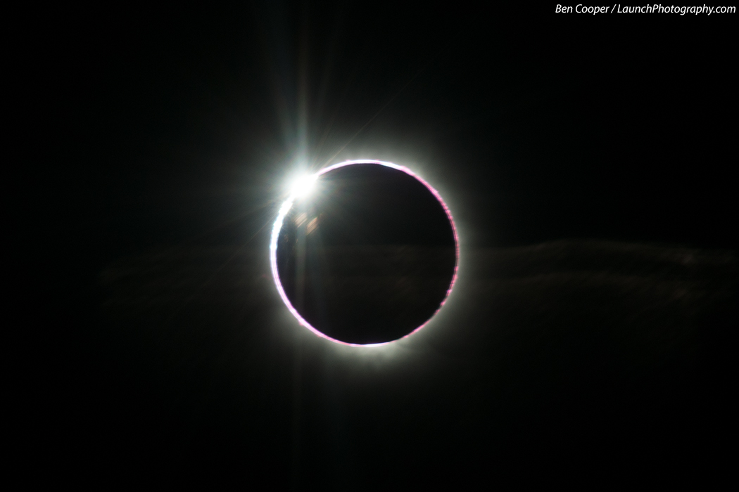 The diamond ring effect of the 2013 total solar eclipse is seen in this amazing photo by eclipse-chasing photographer Ben Cooper, who captured the image from an airplane at 43,000 feet on Nov. 3, 2013 during a rare hybrid annual/total solar eclipse.