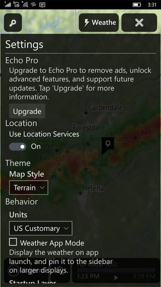 Echo Weather Radar