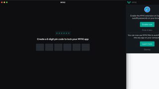 Myki password manager set up