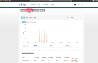 Fitbit web export GPS 2