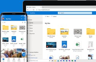 Website screenshot for Microsoft OneDrive