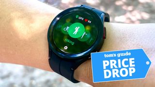 Samsung Galaxy Watch 5 Pro worn on the wrist