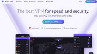 Website screenshot for ProtonVPN