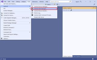 Android SDK Manager option