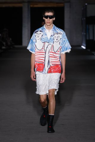 Moden on MSGM runway