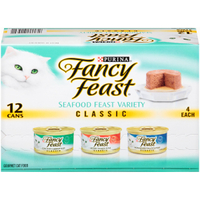 Fancy Feast Classic Seafood Feast Variety Pack Canned Cat Food:was $18 now $16 @ Chewy