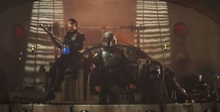 A scene from the Season 2 finale of "The Mandalorian" on Disney Plus.