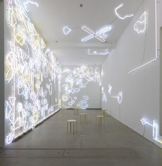 neon light installation