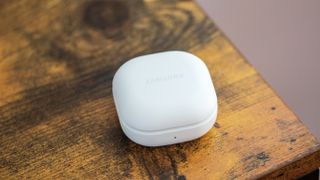 Samsung Galaxy Buds 2 Pro close-up on closed case