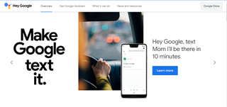 Website screenshot for Google Assistant