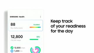 My Vitality score reveal showing new Samsung Health feature launching later this year.