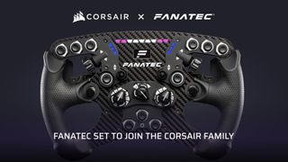 Promotional image for the Corsair x Fanatec acquisition