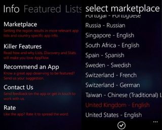 AppFlow International Setting