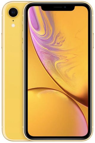 iPhone XR in yellow.