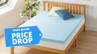 Best Price Mattress Topper in a light bedroom