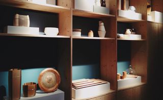 Wares on display at Sfera's shop in Milan