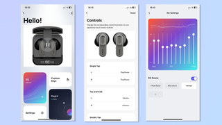 Three screenshots of the Mixxcontrol app