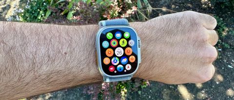 The app drawer on the Apple Watch Ultra 2