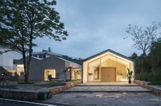 chinese community hall in a village