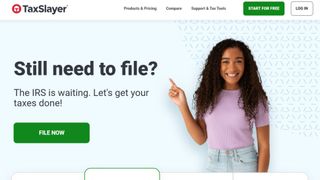 Website screenshot for TaxSlayer