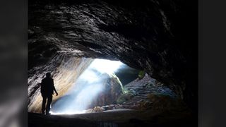 A view of Einhornhöhle, the "unicorn cave" in northern Germany.