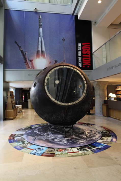 The Vostok 3KA-2 space capsule shown here was sold for nearly $2.9 million in a Sotheby&#039;s auction to Russian businessman Evgeny Yurchenko. The spacecraft flew in space in March 1961, 20 days before the historic April 12, 1961 launch of cosmonaut Yuri Gaga