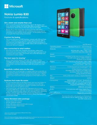 Lumia 830