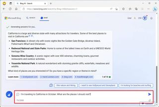 Bing Chat ask question