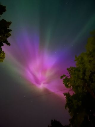 Northern lights from Nottingham, UK