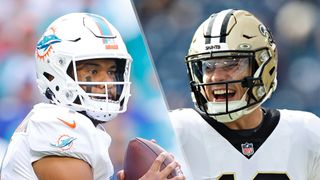 Tua Tagovailoa and Ian Book will face off in the Dolphins vs Saints live stream