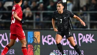 Ali Riley playing for the New Zealand women&#039;s national soccer team ahead of the Women&#039;s World Cup 2023