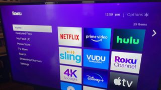 Roku Streaming Stick 4K+ interface home screen