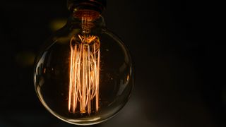 A retro style 'Edison bulb'