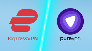 ExpressVPN and PureVPN logos side by side