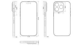 rumored iPhone 14 Pro schematics