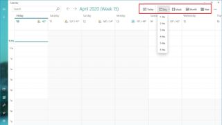 Windows 10 Calendar View