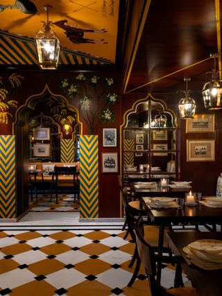 Polo Palladio's vibrant interiors boast a combination of colours and patterns